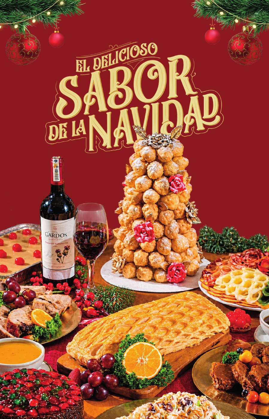 LaBaguette Christmas menu cover